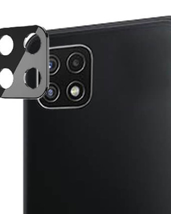 Techsuit - Full Camera Glass - Samsung Galaxy A22 4G / A22 5G / M22 4G - Black