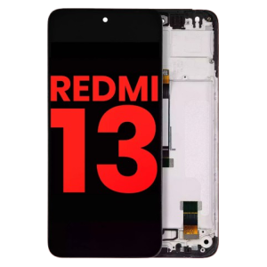 Οθόνη LCD και Μηχανισμός Αφής με Πλαίσιο για Xiaomi Redmi 13 4G / 5G & Redmi Note 13R - Full Assembly