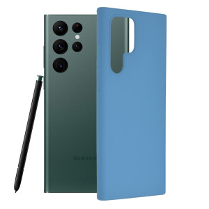 Techsuit - Soft Edge Silicone - Samsung Galaxy S22 Ultra - Denim Blue