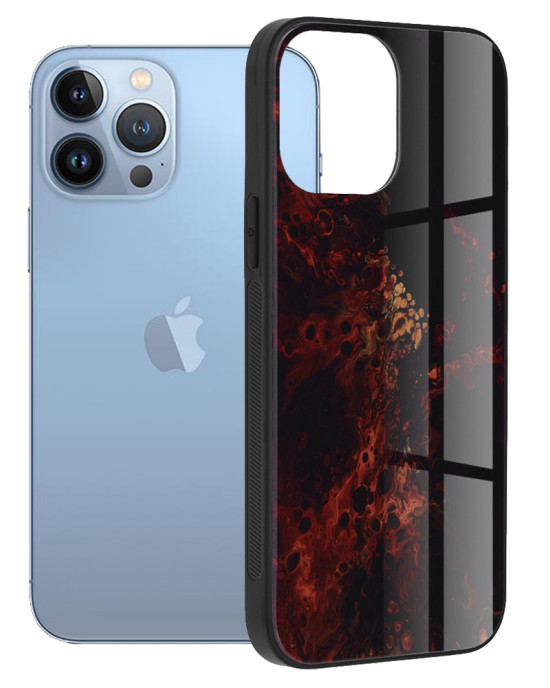 Techsuit - Glaze Series - iPhone 13 Pro Max - Red Nebula