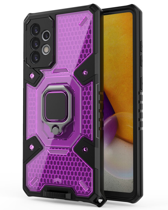 Techsuit - Honeycomb Armor - Samsung Galaxy A72 4G / A72 5G - Rose-Violet
