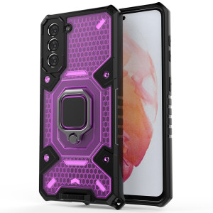 Techsuit - Honeycomb Armor - Samsung Galaxy S21 FE - Rose-Violet