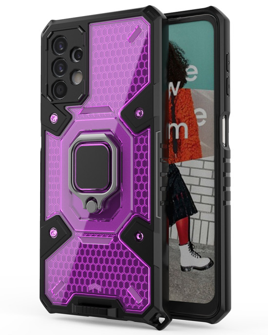 Techsuit - Honeycomb Armor - Samsung Galaxy A32 5G - Rose-Violet
