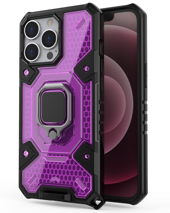 Techsuit - Honeycomb Armor - iPhone 13 Pro - Rose-Violet