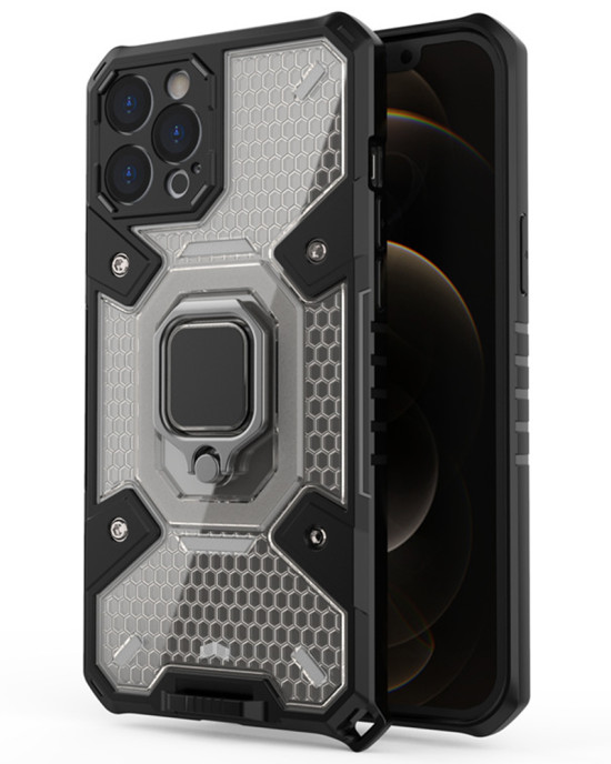 Techsuit - Honeycomb Armor - iPhone 12 Pro - Black