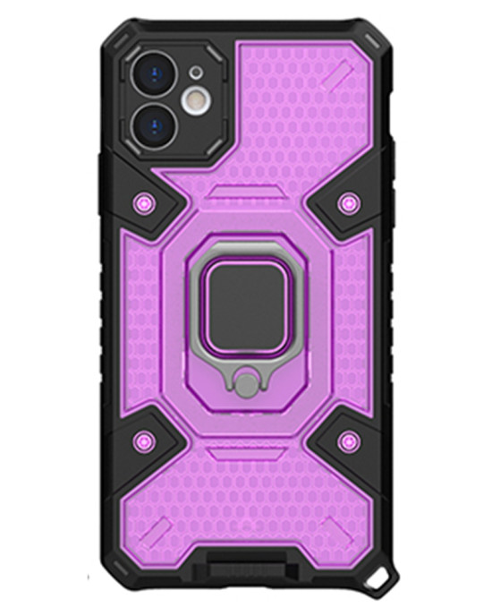 Techsuit - Honeycomb Armor - iPhone 11 - Rose-Violet