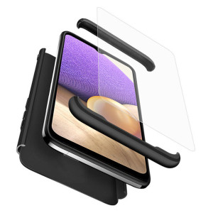 GKK - 360 Case + Screen Protector - Samsung Galaxy A32 5G  - Black