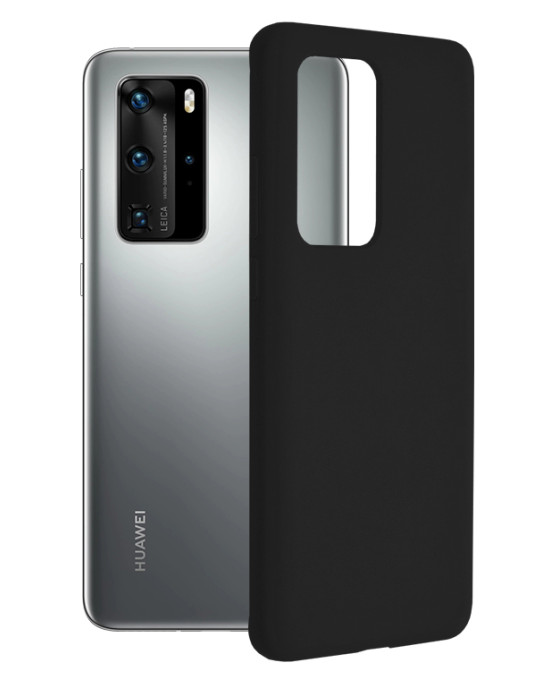 Techsuit - Soft Edge Silicone - Huawei P40 Pro - Black