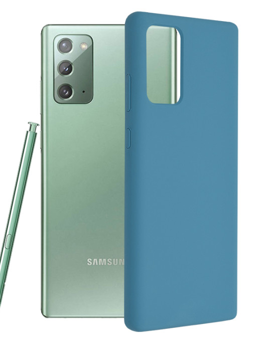 Techsuit - Soft Edge Silicone - Samsung Galaxy Note 20 / Note 20 5G - Denim Blue