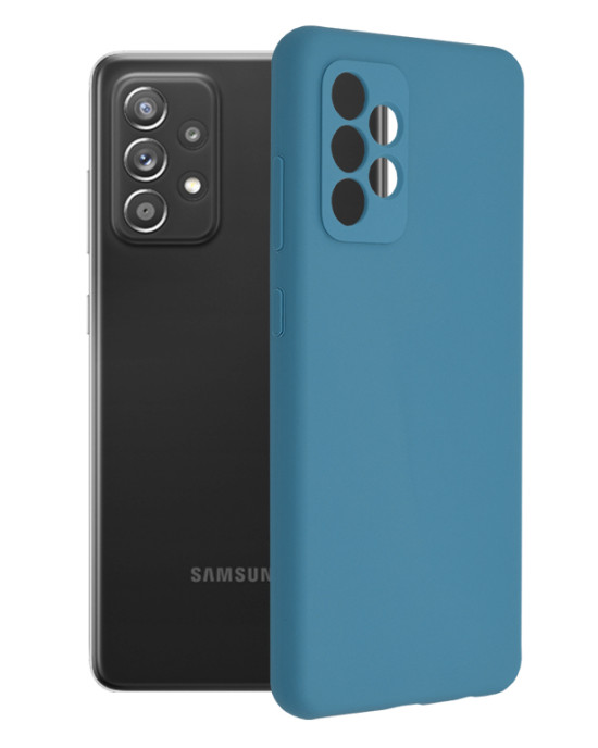 Techsuit - Soft Edge Silicone - Samsung Galaxy A72 4G / A72 5G - Denim Blue
