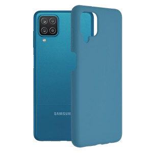 Techsuit - Soft Edge Silicone - Samsung Galaxy A12 / A12 Nacho - Denim Blue
