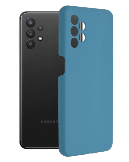 Techsuit - Soft Edge Silicone - Samsung Galaxy A32 5G - Denim Blue