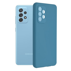 Techsuit - Soft Edge Silicone - Samsung Galaxy A52 4G / A52 5G / A52s 5G - Denim Blue