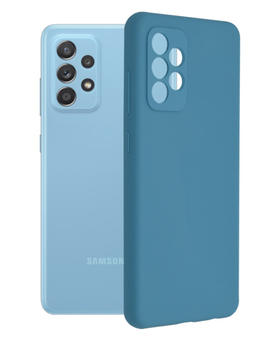 Techsuit - Soft Edge Silicone - Samsung Galaxy A52 4G / A52 5G / A52s 5G - Denim Blue