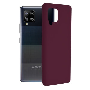 Techsuit - Soft Edge Silicone - Samsung Galaxy A42 5G - Plum Violet