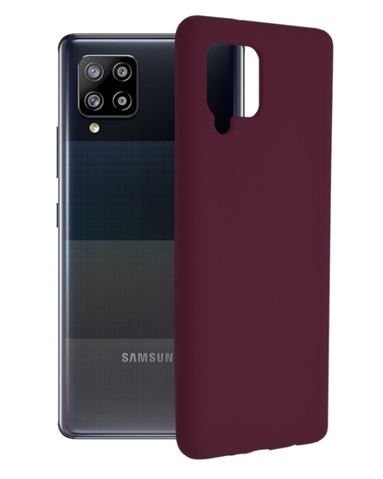 Techsuit - Soft Edge Silicone - Samsung Galaxy A42 5G - Plum Violet