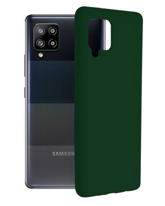 Techsuit - Soft Edge Silicone - Samsung Galaxy A42 5G - Dark Green