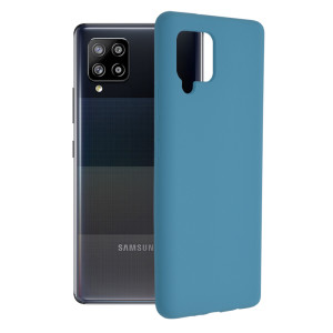 Techsuit - Soft Edge Silicone - Samsung Galaxy A42 5G - Denim Blue