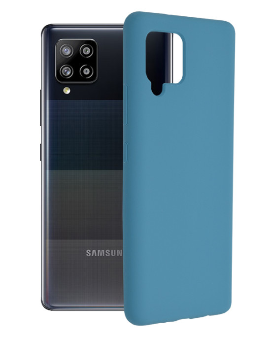 Techsuit - Soft Edge Silicone - Samsung Galaxy A42 5G - Denim Blue