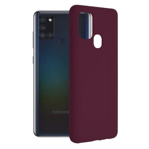 Techsuit - Soft Edge Silicone - Samsung Galaxy A21s - Plum Violet