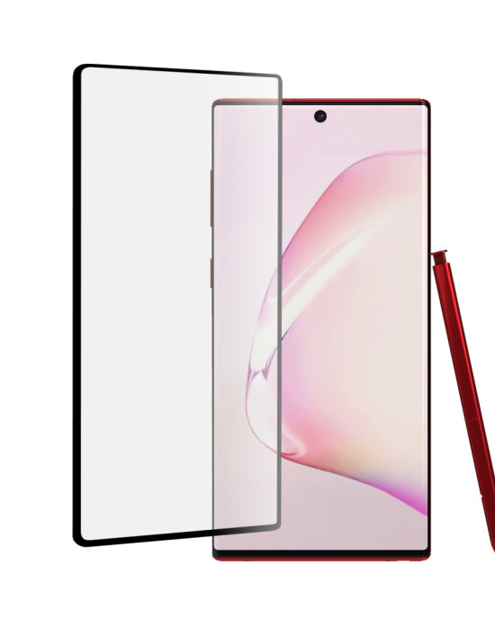 Mocolo - 3D Curved Full Glue Glass - Samsung Galaxy Note 10 4G / Note 10 5G - Black