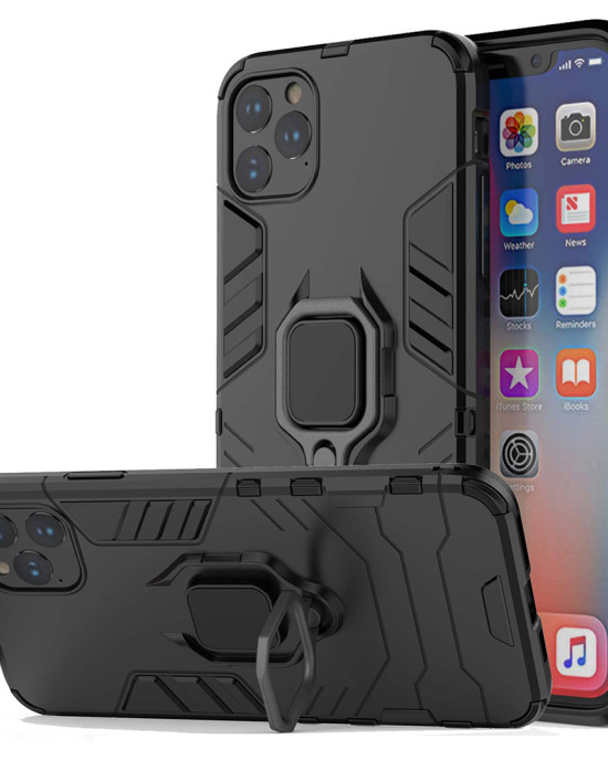 Techsuit - Silicone Shield - iPhone 11 Pro - Black