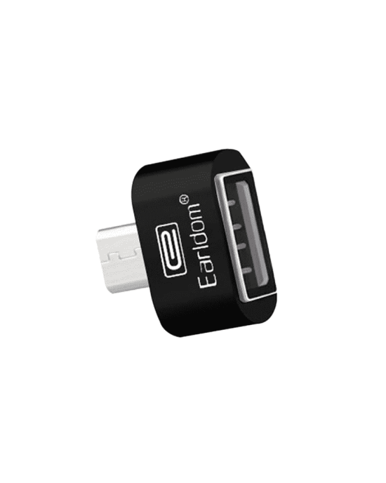 Προσαρμογέας, Earldom, OT03, USB F σε Micro USB, OTG, Μαύρο - 14868