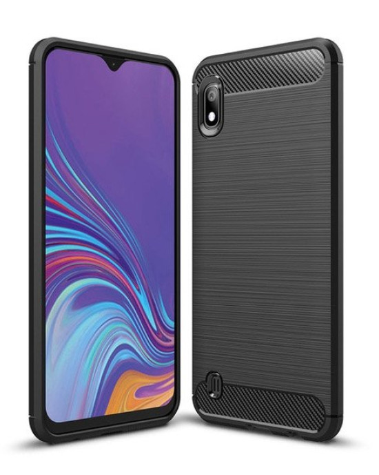 Techsuit - Carbon Silicone - Samsung Galaxy A10 / M10 - Black