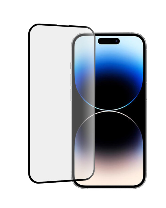 Mocolo - 3D Curved Full Glue Glass - iPhone 14 Pro - Black