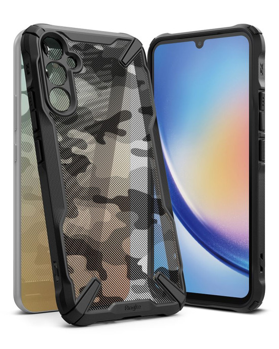 Ringke - Fusion X Design - Samsung Galaxy A34 5G - Camo Black