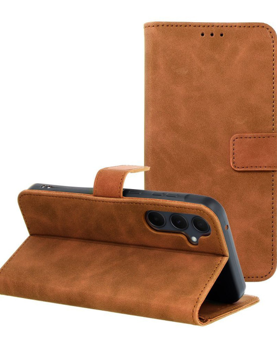 TENDER Book Case for SAMSUNG A35 5G brown