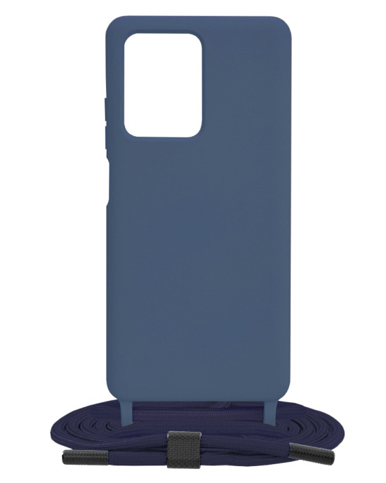 Techsuit - Crossbody Lanyard - Xiaomi Redmi Note 12 Pro+ - Blue