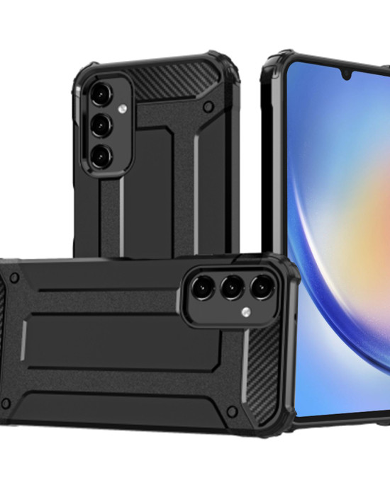 Techsuit - Hybrid Armor - Samsung Galaxy A34 5G - Black
