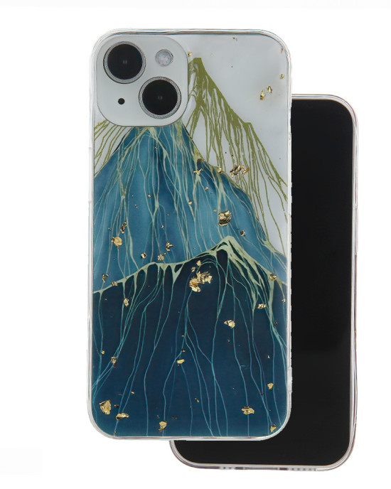 Gold Glam case for Samsung Galaxy A35 5G mountain