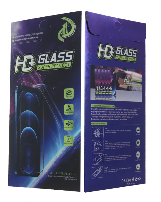 Tempered glass 9D for Samsung Galaxy A55 5G black frame