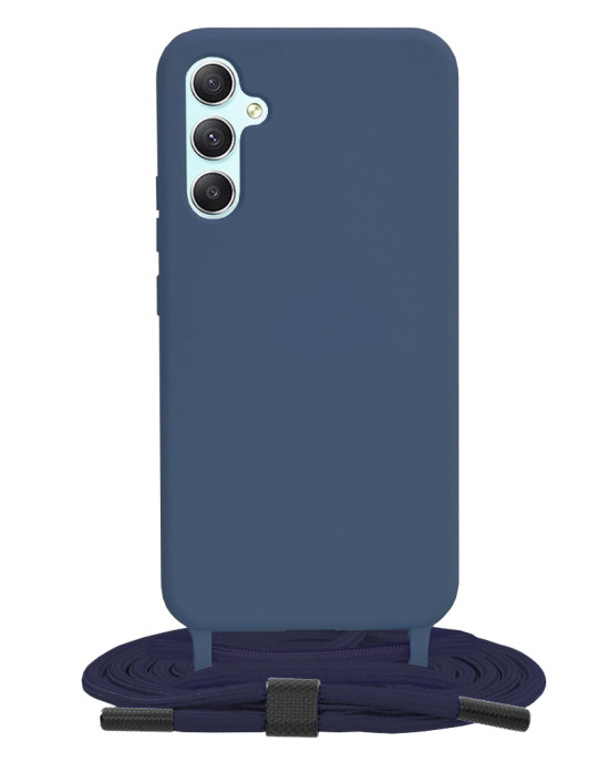 Techsuit - Crossbody Lanyard - Samsung Galaxy A34 5G - Blue