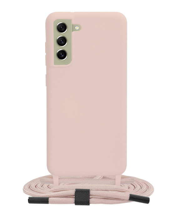 Techsuit - Crossbody Lanyard - Samsung Galaxy S21 FE 5G - Pink
