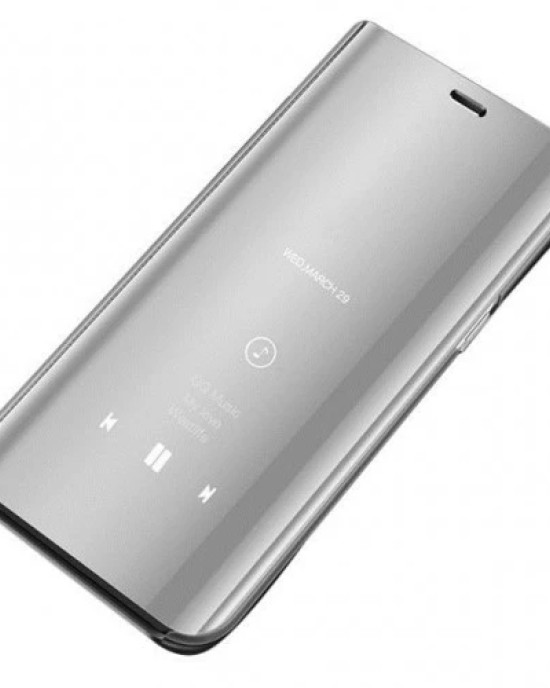 Clear View Cover Samsung Galaxy S10 Ασημί - OEM - Ασημί - Galaxy S10