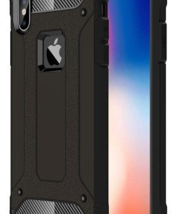 Hybrid Armor Back Cover Μαύρο (iPhone XS Max)