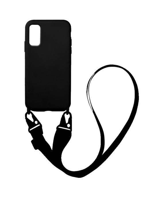 Θήκη Σιλικόνης με Strap CarryHang Sonique Samsung Galaxy S20 FE 4G/5G Μαύρο
