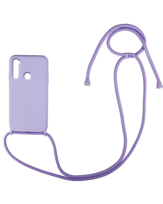 Θήκη Σιλικόνης με Κορδόνι CarryHang Sonique Xiaomi Redmi Note 8T Λιλά