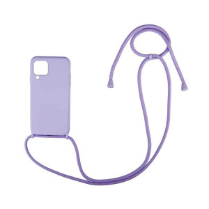 Θήκη Σιλικόνης με Κορδόνι CarryHang Sonique Samsung Galaxy A22 4G / Galaxy M32 4G / Galaxy M22 4G Λιλά