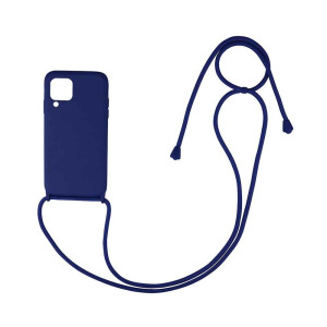 Θήκη Σιλικόνης με Κορδόνι CarryHang Sonique Samsung Galaxy A22 4G / Galaxy M32 4G / Galaxy M22 4G Μπλε Σκούρο