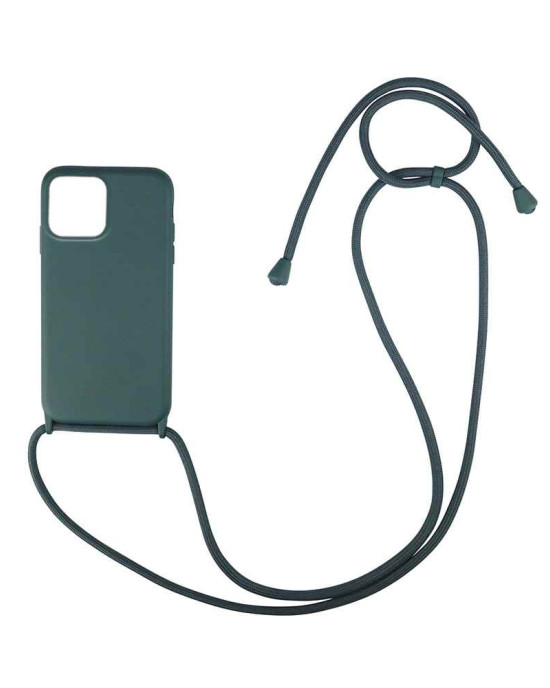 Θήκη Σιλικόνης με Κορδόνι CarryHang Sonique Apple iPhone 13 Pro Max Πράσινο Σκούρο