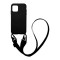 Θήκη Σιλικόνης με Strap CarryHang Sonique Apple iPhone 13 Μαύρο