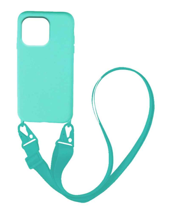 Θήκη Σιλικόνης με Strap CarryHang Sonique Apple iPhone 13 Pro Max Γαλάζιο