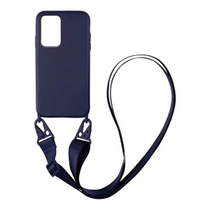 Θήκη Σιλικόνης με Strap CarryHang Sonique Samsung Galaxy A53 5G Μπλε Σκούρο