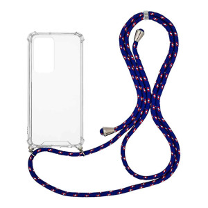 Θήκη Σιλικόνης με Κορδόνι Sonique Armor Clear Xiaomi Xiaomi 12 Pro 5G Rainbow Μπλε
