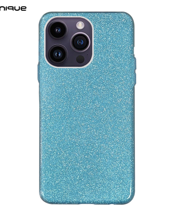 Θήκη Σιλικόνης Sonique Shiny Apple iPhone 14 Pro Max Γαλάζιο