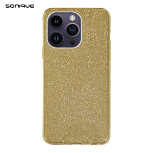 Θήκη Σιλικόνης Sonique Shiny Apple iPhone 14 Pro Max Χρυσό